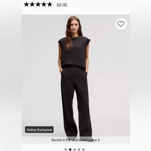 Lululemon Stretch Woven High Rise Wide Leg Pants